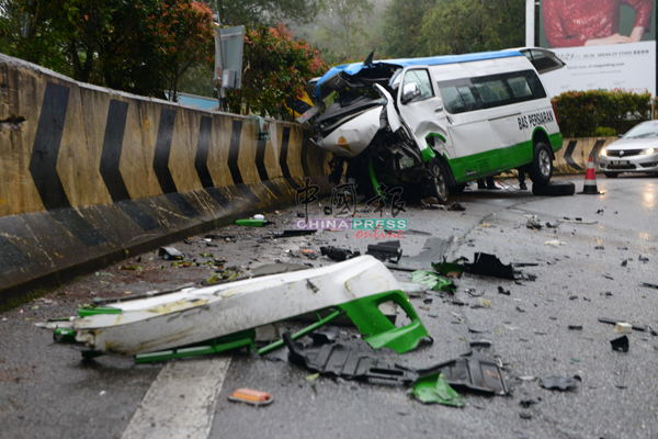 Genting,car accident,driver heart attack