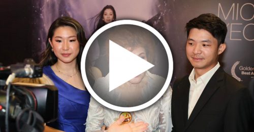 ◤杨紫琼捧小金人◢ 隆转播奥斯卡颁奖礼 杨紫琼家人齐等最新消息