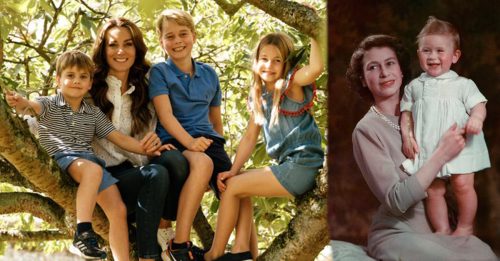 少了女王的母亲节 凯特抱孩子上树超温馨