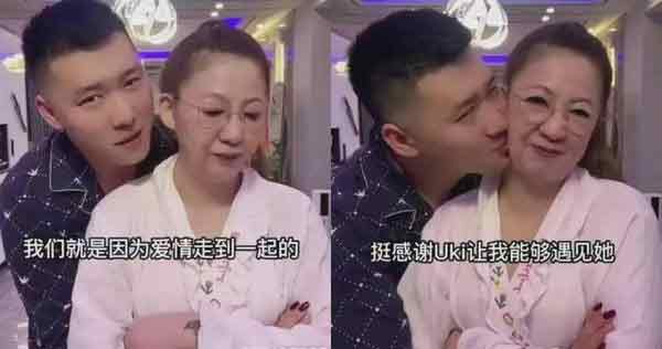 健身教练小李（左）强调，跟50岁的孙姓妇女交往，确实是真爱啦。