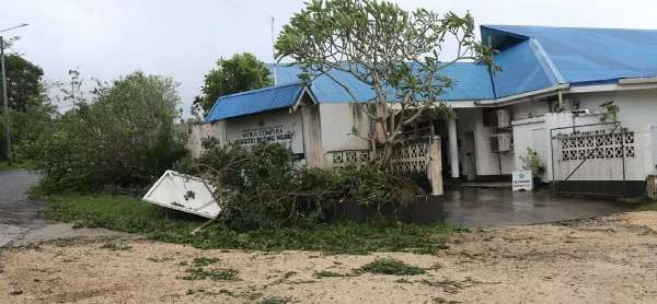 瓦努阿图的受损民房。
