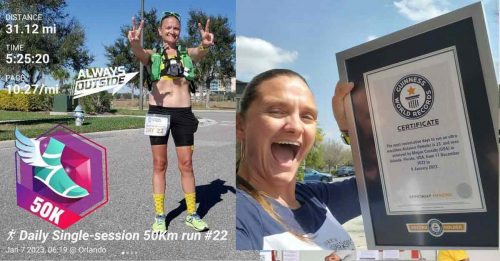 连续23天挑战超级马拉松  女子创世界纪录！