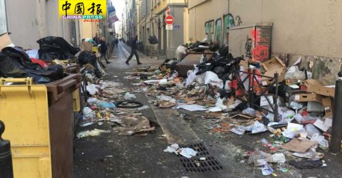 法國清潔工罷工 巴黎街頭垃圾如山