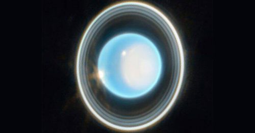 韦伯望远镜绝美新照 天王星清晰光环现踪