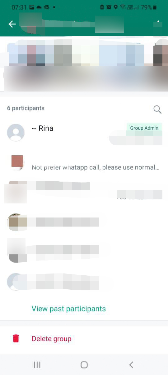 女佣的前雇主、朋友都被加入到一个WhatsApp群聊小组。