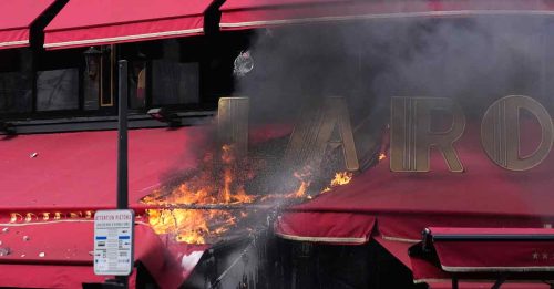 马克龙最爱光顾餐厅 遭示威者纵火