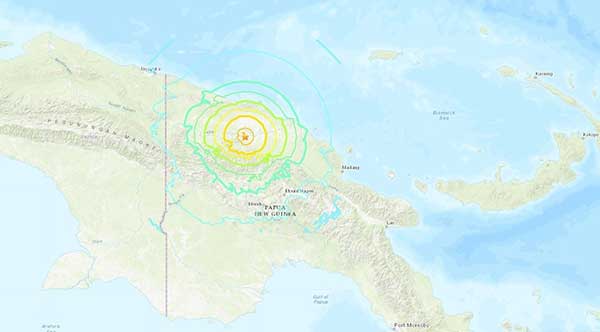 Papua New Guinea 巴布亚新几内亚 地震