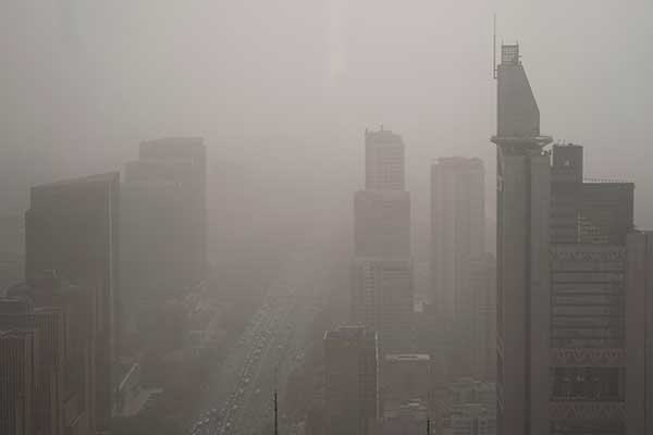 beijing weather 北京 沙尘暴 空气污染