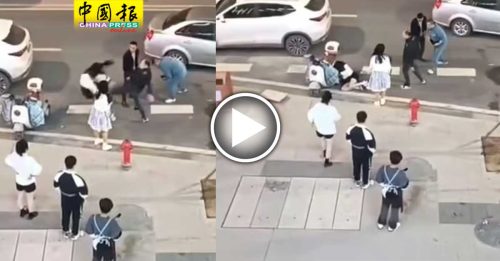 男子当街猛踹强吻女子 遭湖南警方刑事拘留