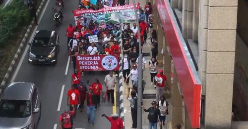 逾200员工五一游行集会 要求尊严薪资 加强粮食安全