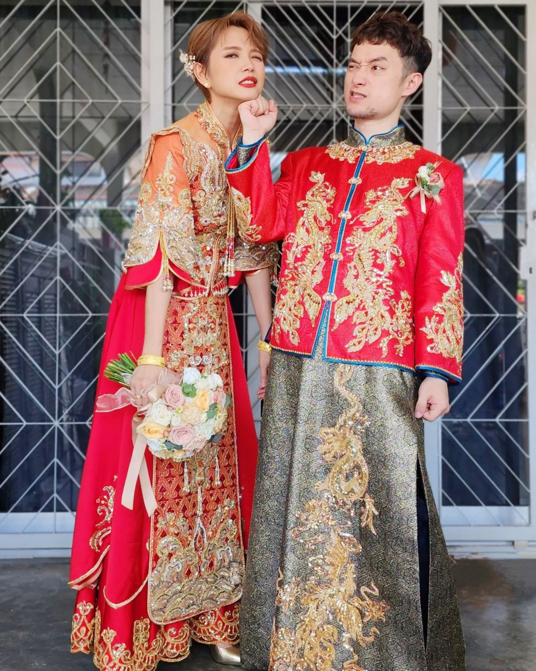 陈慧恬和李嘉华完成传统结婚仪式。