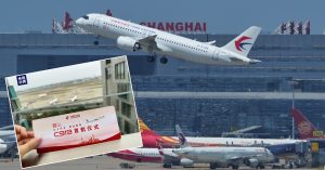 中国国产大型客机C919 首次载客商业飞行 上海飞抵北京
