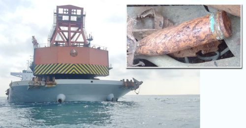 海事机构扣查中国船 搜出二战沉船旧炸弹