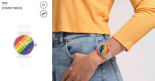 印有LGBT字眼彩虹表 大马Swatch官网重新上架