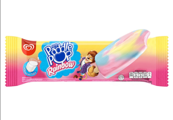 Paddle Pop的“Rainbow”冰淇淋。