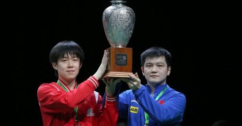 世界乒乓锦标赛 楚钦振东夺男双冠军