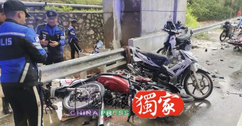 ◤骑士避雨如保龄球被碾死◢ 结伴往波德申游玩 大雨致6好友阴阳相隔 【内附音频】