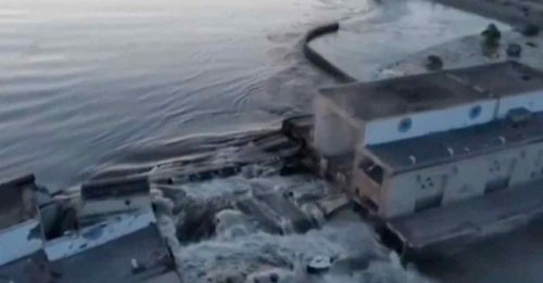 ◤俄乌开战◢乌水坝被炸逾万人撤离 联合国指酿三重灾难