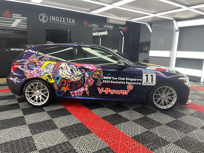 新国宝马车队槟大桥撒野 Jocelyn在里面