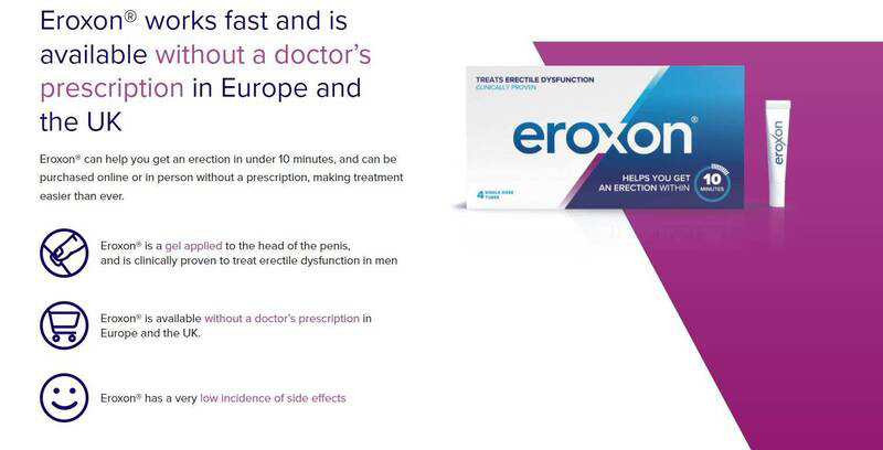 美国食品药物管理局（FDA）近日批准，一种局部涂抹而治疗勃起障碍的凝胶Eroxon可在美国贩售。