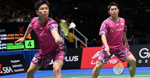 ◤新加坡羽球公开赛◢2局挫中国组合 日本称霸男双