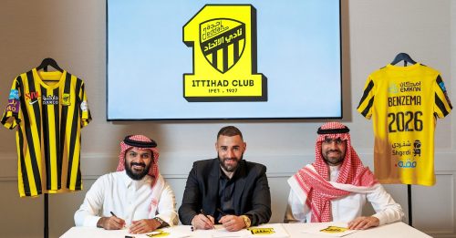 沙地阿拉伯联赛冠军吉达联合官宣   本泽马签约3年