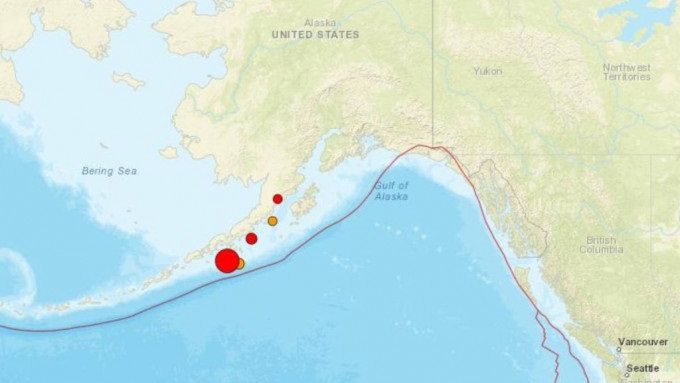 美阿拉斯加地震下调至7.2级 海啸警报已取消