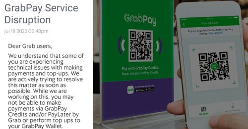 GrabPay故障 无法充值 用户付款不成却被扣余额