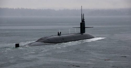 威慑朝鲜 美核动力潜舰停靠釜山
