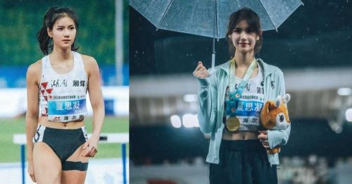 中国体育界第一女神 全国田径锦标赛夺金