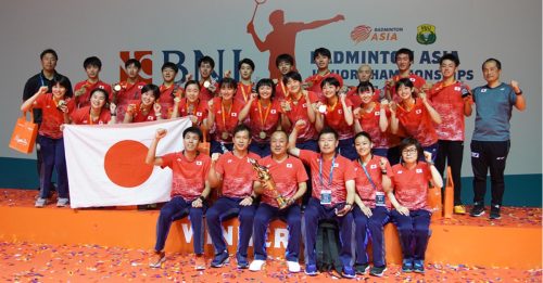 ◤亚洲青年羽球赛◢ 决赛3比2战胜印尼　日本睽违11年夺冠