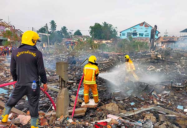 THAILAND FIREWORK ACCIDENT 泰南 烟花仓库 爆炸