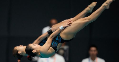 ◤世界游泳锦标赛◢中国蝉联女双3公尺板  诺达比塔 吴丽颐 第8