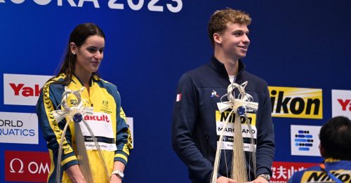 ◤世界游泳锦标赛◢中国20金登全场总冠军  马尔尚 麦基翁 膺男女MVP