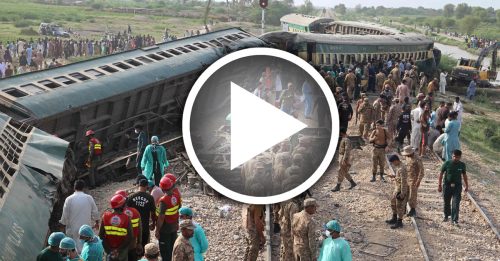 巴基斯坦火车脱轨 30死100伤