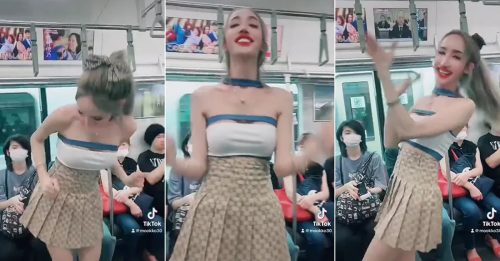网美游日本 地铁内性感热舞 泰国同胞都嫌可耻！