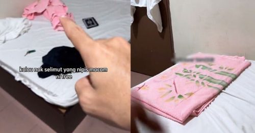 住廉价酒店租厚被单要付RM5 青年吐槽 网民反呛