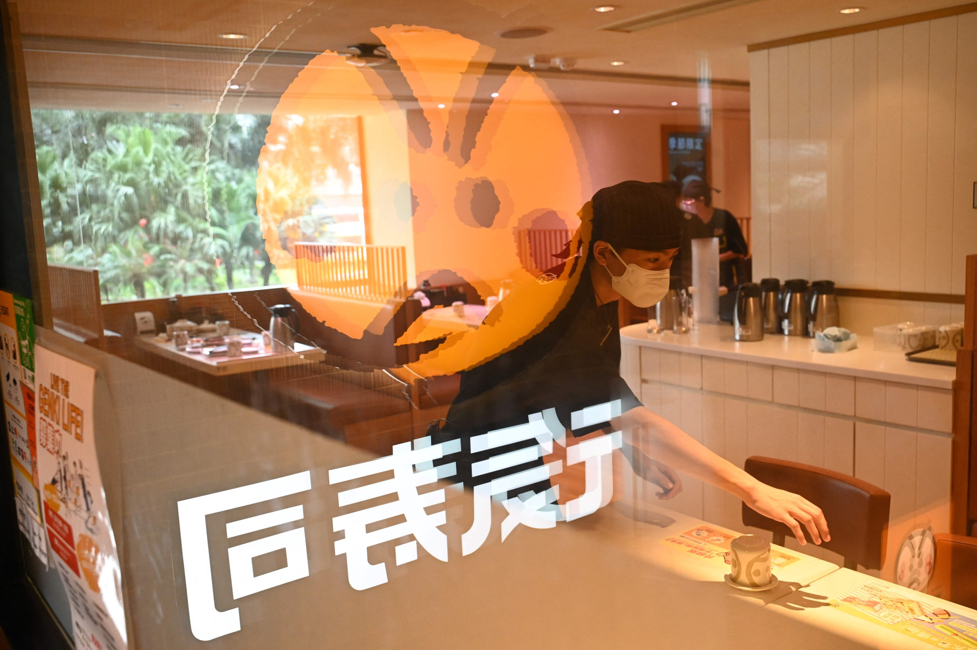 香港一家寿司店。（法新社）