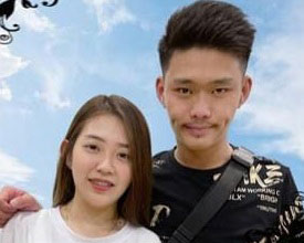 死者邱顺源和妻子何芷薇。