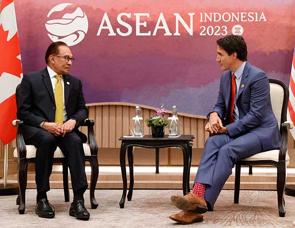 ASEAN SUMMIT JustinTrudeau 安华 特鲁多