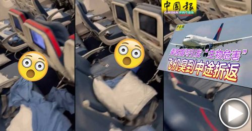 乘客腹泻飞机折返  机舱走道超恶照曝光