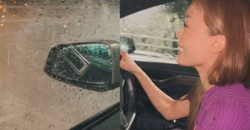 香港极端黑雨路淹成河   容祖儿驾车变开船