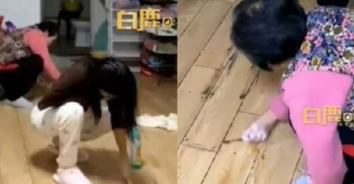 男子首次带女友回家 全家打扫2小时 用牙刷清地板缝
