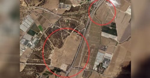 ◤以巴冲突◢ 卫星图曝以军400辆军车 部署加萨边境