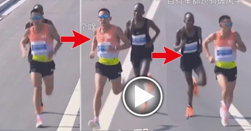 中国马拉松名将 “S型跑”智取非洲跑手