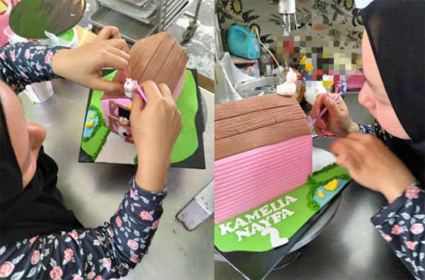 莎扎用心制作蛋糕，确保蛋糕的品质。 （取自mStar）