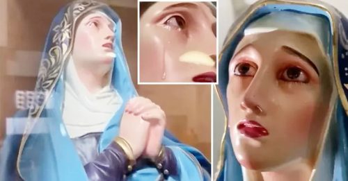 墨西哥暴力事件頻傳 聖母瑪利亞雕像“落淚”