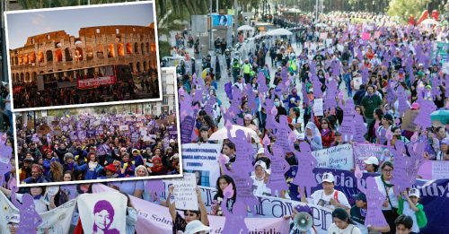 国际终止妇女受暴日 世界各地示威 反对性别暴力