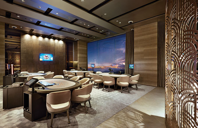 康乐福铂尊会（Crockfords Platinum Club）里的高级私人赌厅。
