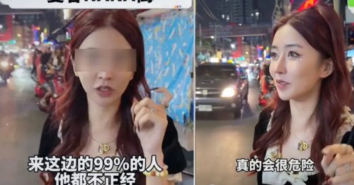 曼谷拍片一句“不正經” 中國網紅被泰警找上門